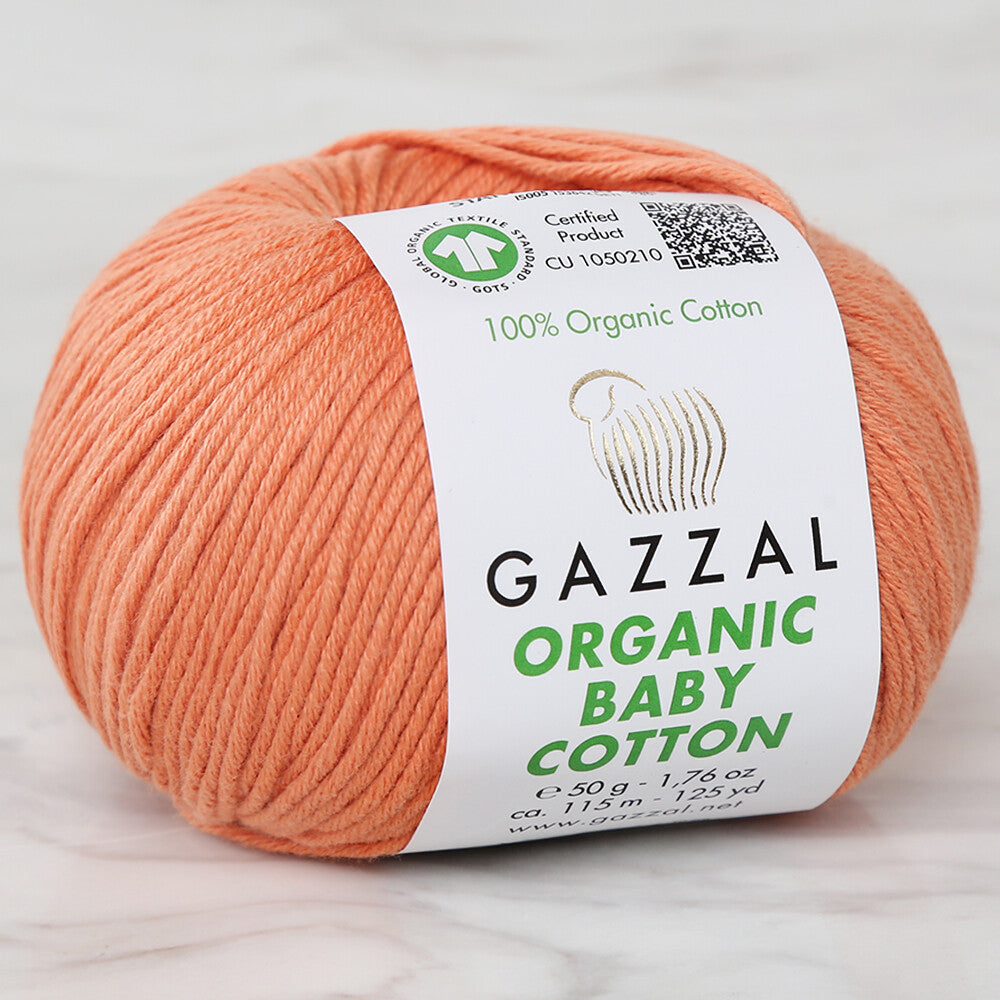 Gazzal Organic Baby Cotton Turuncu Bebek Yünü - 438